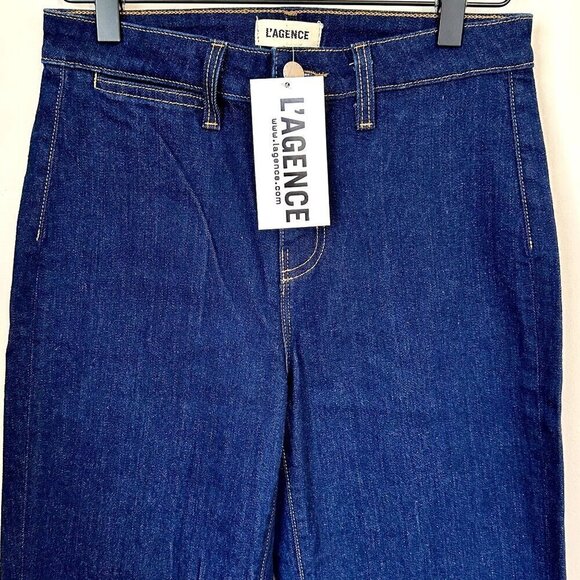 NWT L'Agence Bell Bottom Flare Blue Jeans - Size 25 - Picture 2 of 6